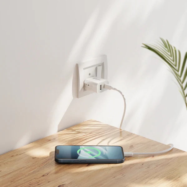 20W Rapid Power USB-C + USB-A Charger | WC2X20-IND