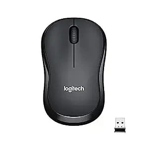 Open Box Logitech M221 Wireless Mouse, Silent Buttons, 2.4 GHz with USB Mini Receiver, 1000 DPI Optical Tracking, 18-Month Battery Life, Ambidextrous PC/Mac/Laptop - Charcoal Grey