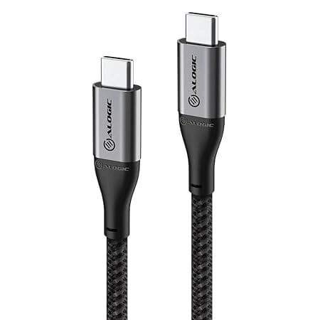 ALOGIC Super Ultra USB 2.0 USB-C to USB-C Cable - 30cm – 5A/480Mbps – Space Grey  | ULCC2030-SGR