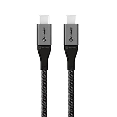 ALOGIC Super Ultra USB 2.0 USB-C to USB-C Cable - 30cm – 5A/480Mbps – Space Grey  | ULCC2030-SGR