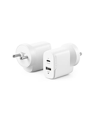 ALOGIC 2x32 Rapid Power 32W GaN Charger – USB-C (20W) + USB-A (12W) | WCG2X32-IND