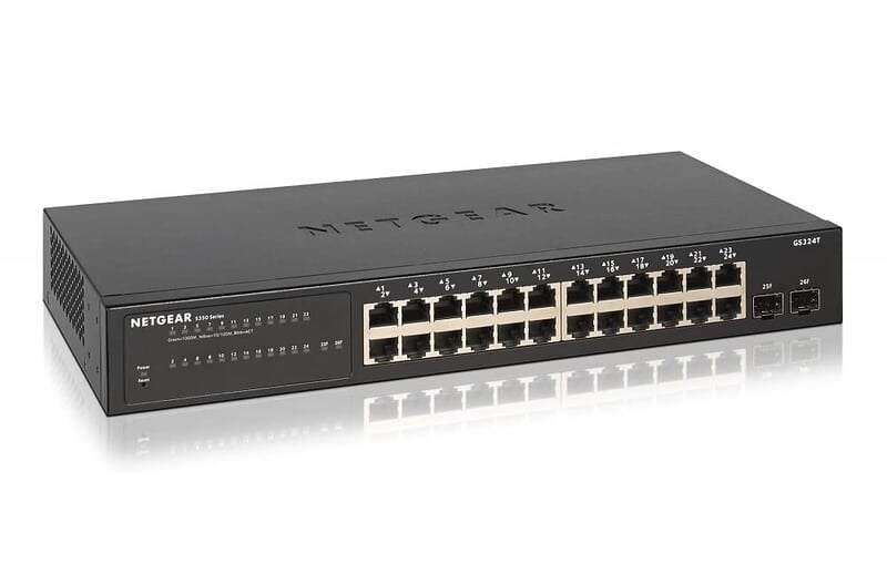 Netgear GS324T 24 Port Giga Switch'