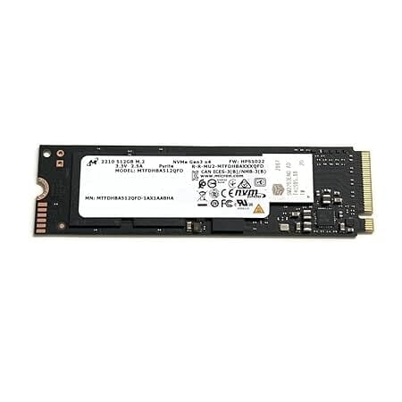 Micron SSD 512GB 2210 NVMe PCIe Gen3 x4 MTFDHBA512QFD M09630-001