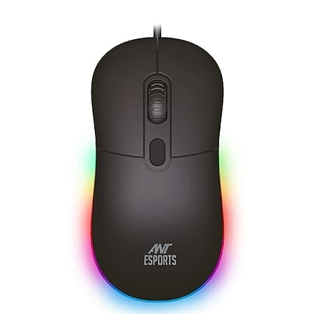 OpenBox Ant Esports GM40 /RGB LED, Lightweight (115 gms) ,Ergonomic Design, Upto 2400 DPI Wired Optical Gaming Mouse