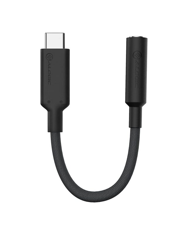 ALOGIC Elements PRO 10cm USB-C to 3.5mm Audio Adapter – Black | ELPC35A-BK