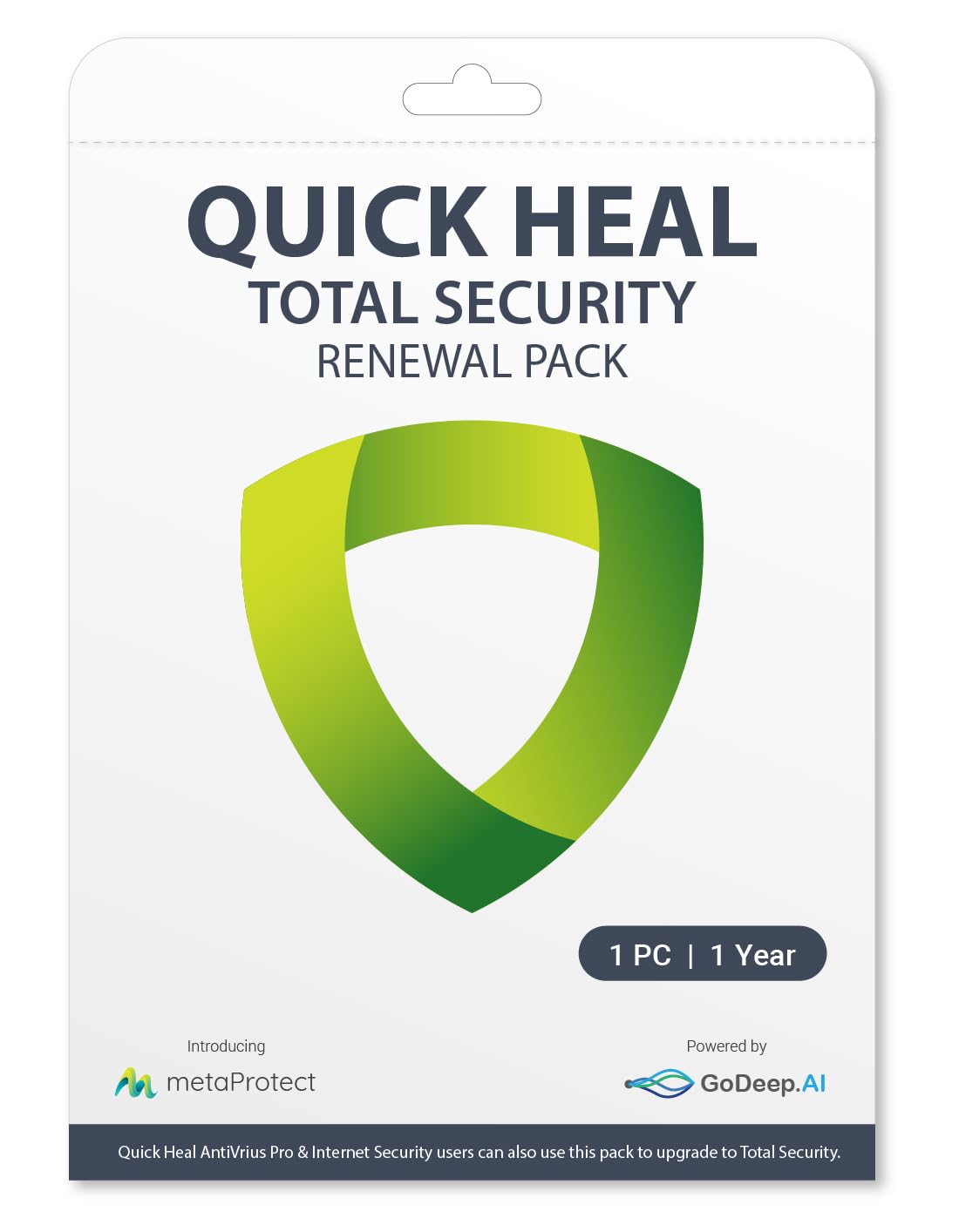 Quickheal® Total Security Windows (DT) (1yr) RENEWAL (Single key)