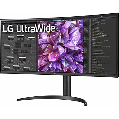 LG 34-inch ,UltraWide QHD Curved Monitor, 21:9, 60Hz, 34WQ75C-B