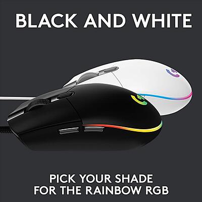 LOGITECH USB WIRED GAMING MOUSE WITH 8K DPI TRACKING AND CUSTOMIZABLE RGB LIGHTING G102-Black LOGITECH USB WIRED GAMING MOUSE WITH 8K DPI TRACKING AND CUSTOMIZABLE RGB LIGHTING G102-Black