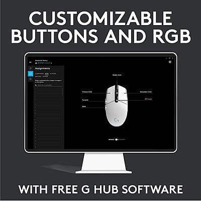 LOGITECH USB WIRED GAMING MOUSE WITH 8K DPI TRACKING AND CUSTOMIZABLE RGB LIGHTING G102-Black LOGITECH USB WIRED GAMING MOUSE WITH 8K DPI TRACKING AND CUSTOMIZABLE RGB LIGHTING G102-Black