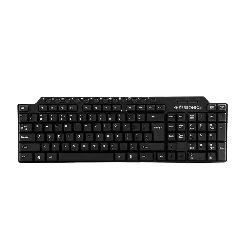 OpenBox Zebronics ZEB-KM2100 Multimedia USB Keyboard Comes with 114 Keys Including 12 Dedicated Multimedia Keys & with Rupee Key