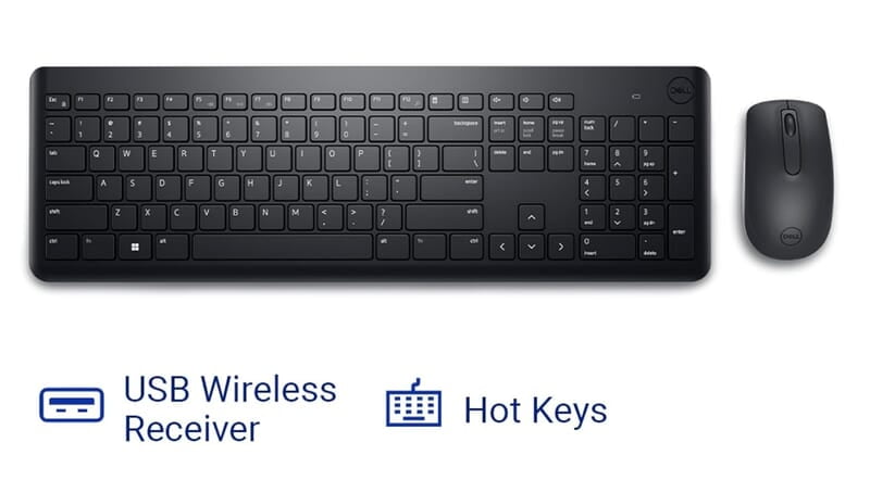 Dell Wireless Keyboard and Mouse KM3322W