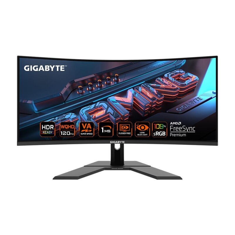 GIGABYTE 34" Gaming Monitor, 135Hz, GS34WQC GIGABYTE 34" Gaming Monitor, 135Hz, GS34WQC