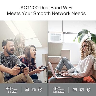 TP-Link Archer AC1200 MU-MIMO WiFi Router, C64 TP-Link Archer AC1200 MU-MIMO WiFi Router, C64