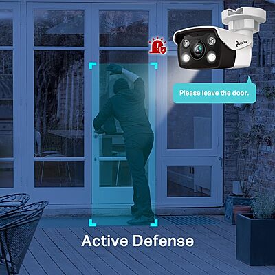TP-Link VIGI (4mm) 5MP Outdoor Full-Color Bullet Network Camera-VIGI C350 TP-Link VIGI (4mm) 5MP Outdoor Full-Color Bullet Network Camera-VIGI C350