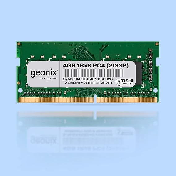 Geonix Laptop RAM, 4 GB DDR4, Frequency-2133P Mhz, (8x1) IC, 260 Pin, 5 Years Warranty