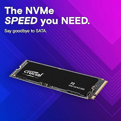 Crucial 4TB SSD CRUCIAL P3 NVME CT4000P3SSD8 Crucial 4TB SSD CRUCIAL P3 NVME CT4000P3SSD8