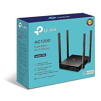 TP-Link Archer AC1200 Dual Band Wi-Fi Router ,C54 TP-Link Archer AC1200 Dual Band Wi-Fi Router ,C54