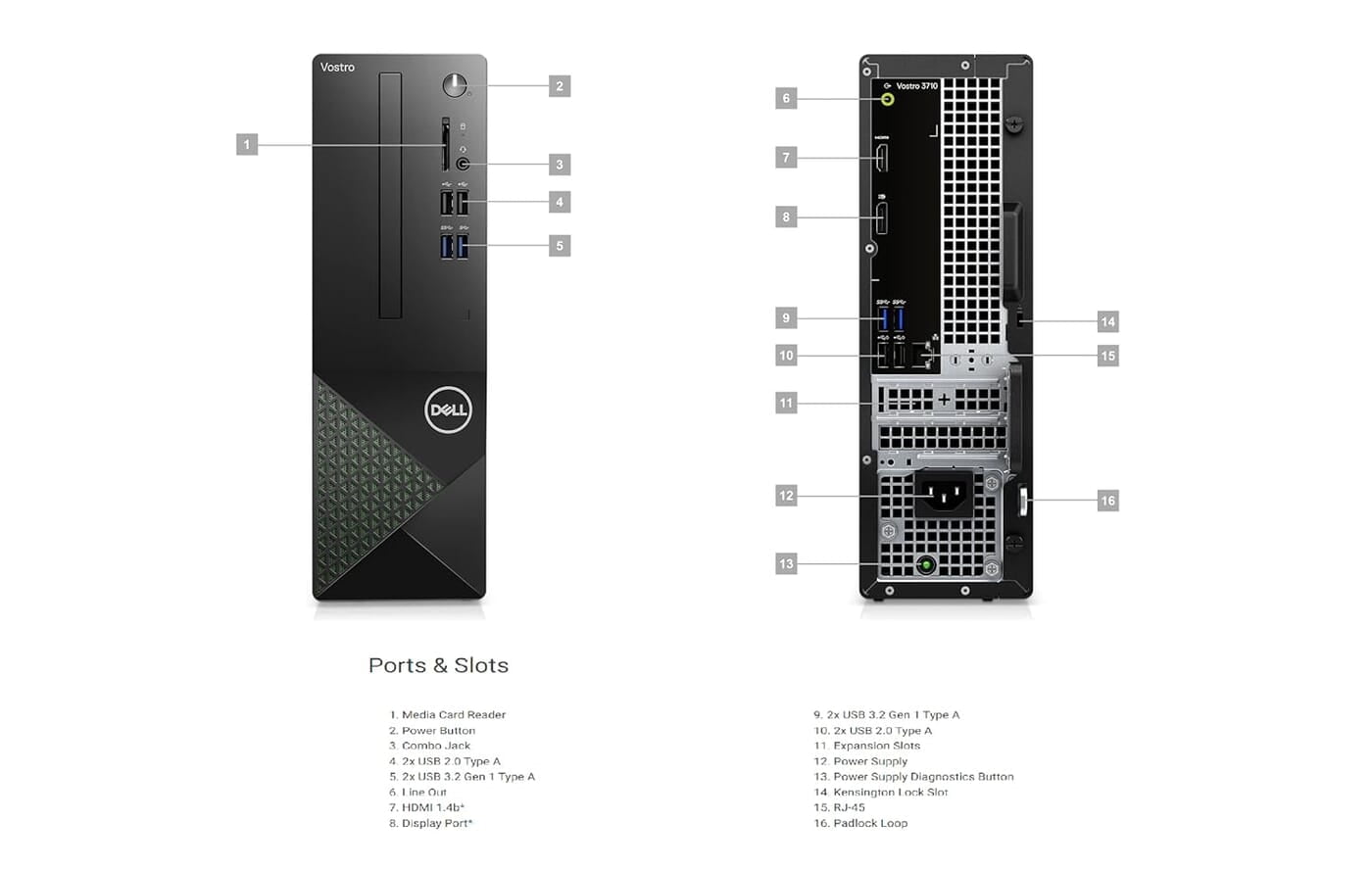 DELL VOSTRO 3030 CORE I5-14400 14TH/ 8GB RAM/ 512 SSD/ 20