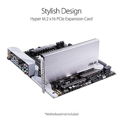 Refurbished ASUS Hyper M.2 Expansion Card Supports 4 NVMe (192876624920)