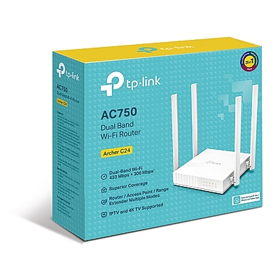 TP-Link Archer AC750 Dual-Band Wi-Fi Router ,C24 TP-Link Archer AC750 Dual-Band Wi-Fi Router ,C24