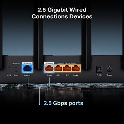 TP-Link BE6500 Dual-Band Wi-Fi 7 Router ,Archer BE400 TP-Link BE6500 Dual-Band Wi-Fi 7 Router ,Archer BE400