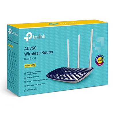 TP-Link Archer AC750 Wireless Dual Band Router ,C20 TP-Link Archer AC750 Wireless Dual Band Router ,C20