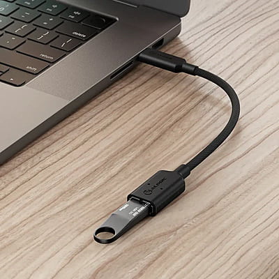 Elements Pro USB-C (Male) to USB-A (Female) Adapter | ELPCAA-BK