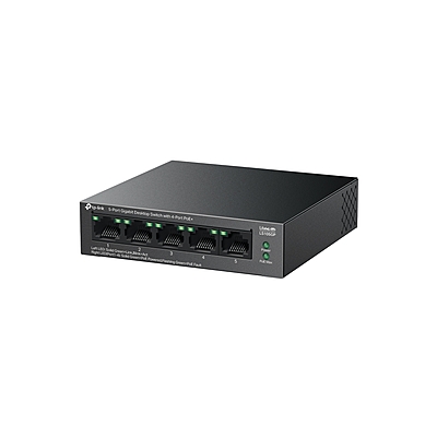 TP-Link 5-Port Gigabit Desktop Switch with 4-Port PoE+(LS105GP) TP-Link 5-Port Gigabit Desktop Switch with 4-Port PoE+(LS105GP)