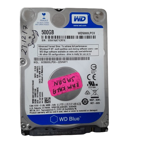 Refurbished WD Hard Disk-500GB