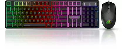 OpenBox Ant Esports KM1600, Wired Backlit Rainbow LED Keyboard & 3200 DPI Gaming Mouse for PC/Laptop Wired USB Gaming Keyboard OpenBox Ant Esports KM1600, Wired Backlit Rainbow LED Keyboard & 3200 DPI Gaming Mouse for PC/Laptop Wired USB Gaming Keyboard
