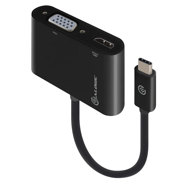 ALOGIC 2-in-1 USB-C to HDMI VGA Adapter - Male to 2-Female  | UCVGHD-ADP