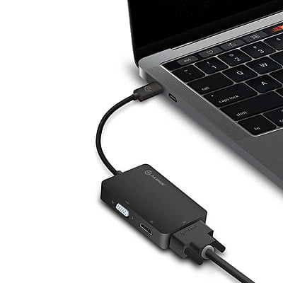 ALOGIC 3-in-1 USB-C to HDMI DVI VGA Adapter - Male to 3-Female | UCVGDVHD-ADP