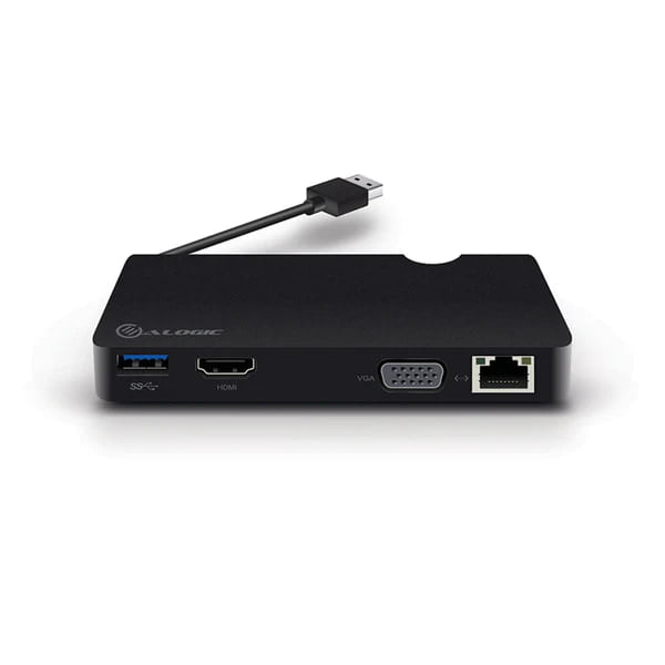 ALOGIC USB 3.0 Universal Portable Docking Station - HDMI or VGA/Gigabit Ethernet/USB 3.0 | VU3DUP