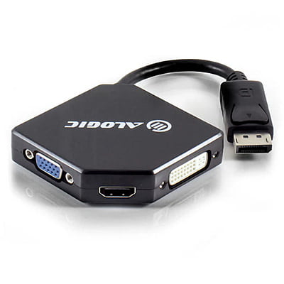 ALOGIC 3-in-1 DisplayPort to HDMI DVI VGA Adapter - Male to 3-Female | DP-VGDVHD-ADP