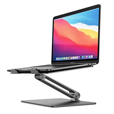 Elite Adjustable Laptop Riser – Space Grey | AALNBS-SGR