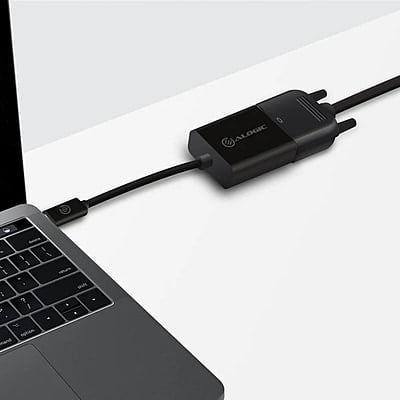 ALOGIC 15cm USB-C to VGA Adapter-Black | UCVGA-ADP