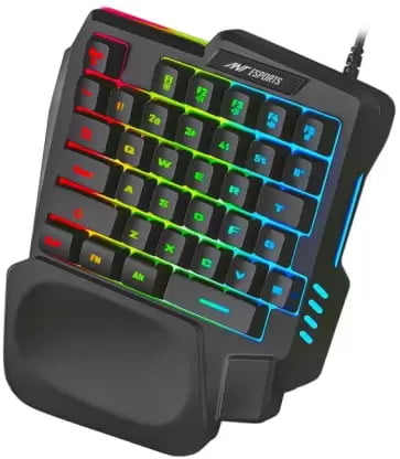 OpenBox Ant Esports MK1001 One Handed RGB Backlit 35 Keys Gaming Wired USB Multi-device Keyboard