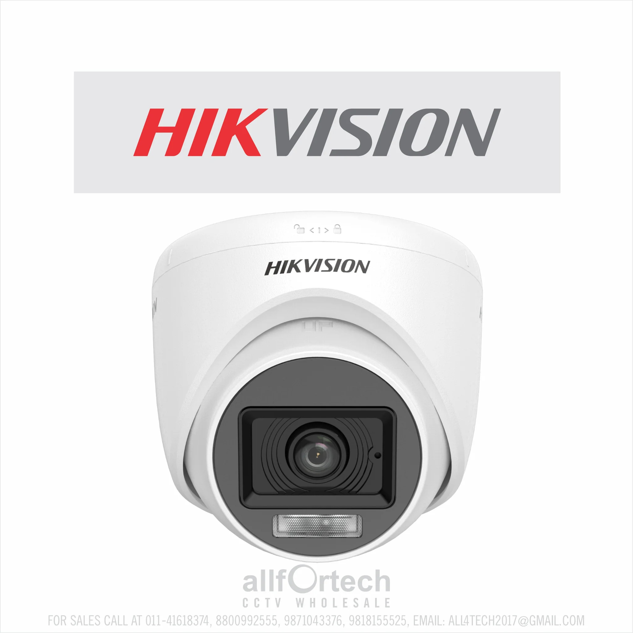 HIKVISION 3K 20m Smart Dual-light Mic Indoor Fixed Turret Camera DS-2CE76K0T-LPFS