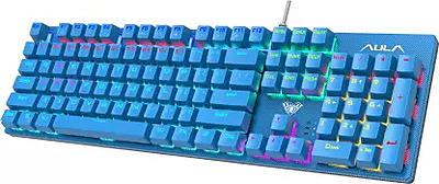 OpenBox Aula S2022 Mechanical Wired USB Gaming Keyboard Blue