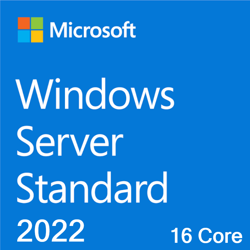 MS Windows 2022 Server Std (ZERO CAL) (64 bit) (16 core) OEM (HP-ROK)